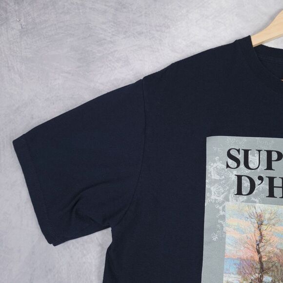 Supreme Shirt Mens Large Black Graphic Print Supreme D'Hiver Crewneck USA - Picture 3 of 15